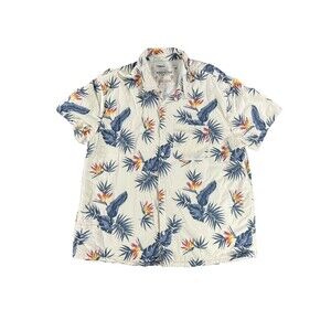 California Cowboy Mens Birds of Paradise High Water White Shirt Terry Lining XXL